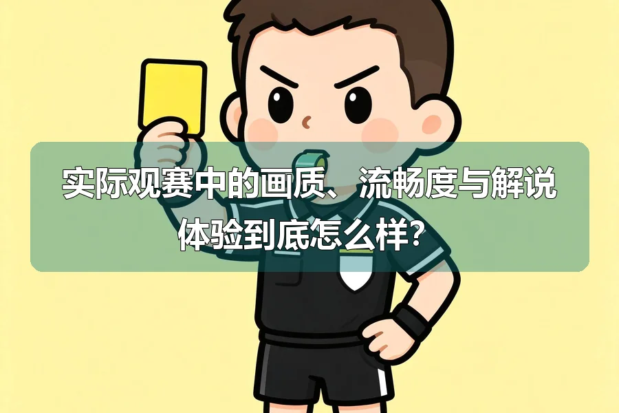 实际观赛中的画质、流畅度与解说体验到底怎么样?